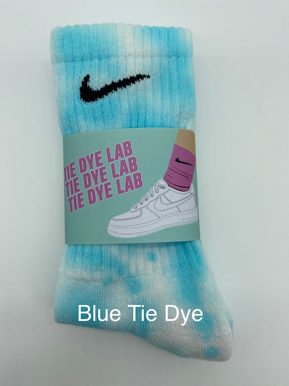 Nike Blue Tie Dye Socks