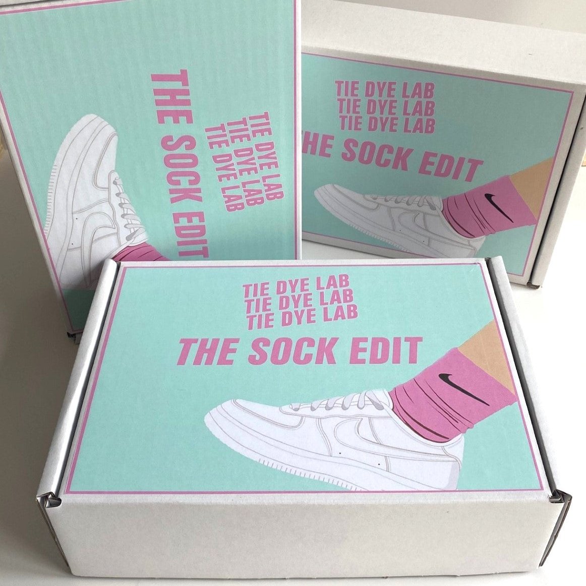 Tie Dye Lab Nike Sock Custom Gift Box