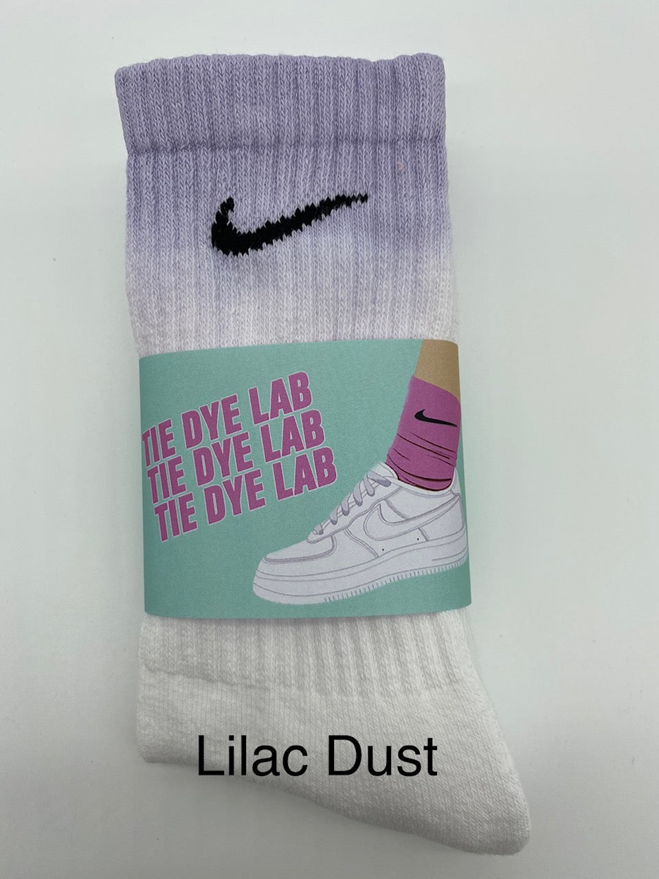 Nike Tie Dye Socks in Lilac Dust