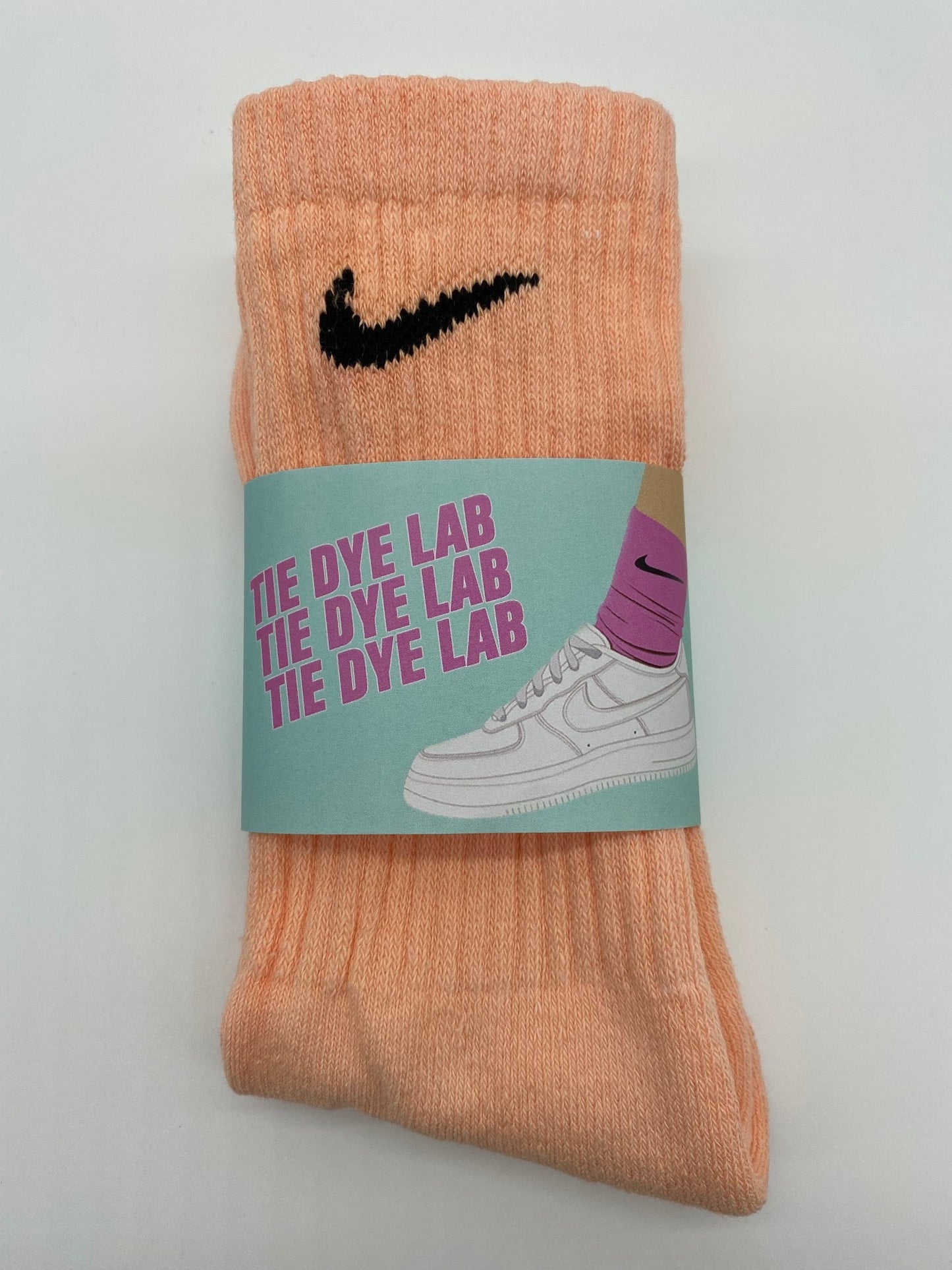 Nike Orange Tie Dye Socks