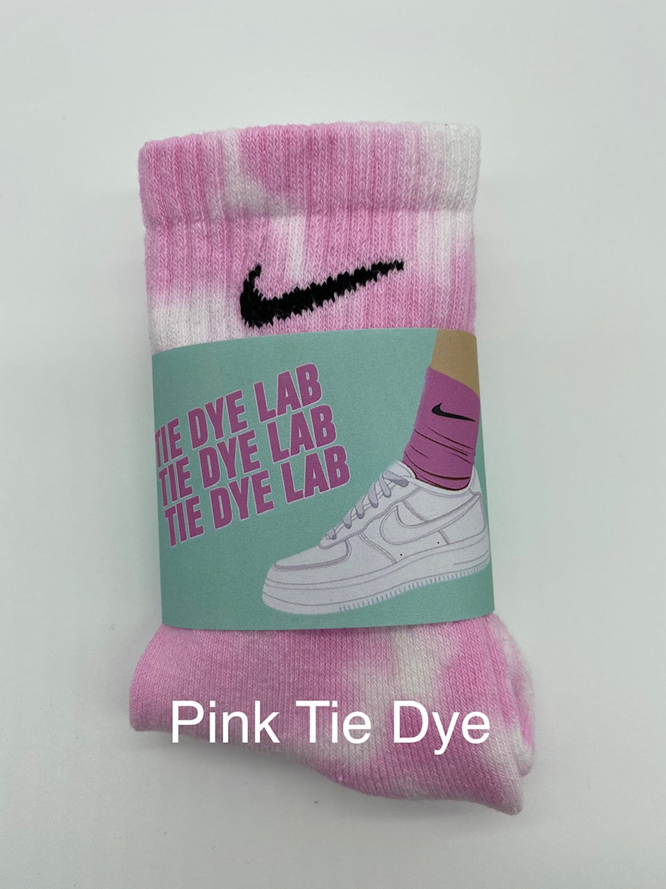 Nike Pink Tie Dye Socks 