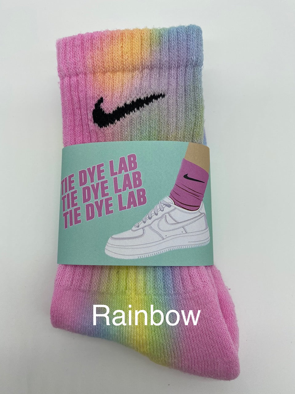 Nike Tie Dye Socks in Rainbow