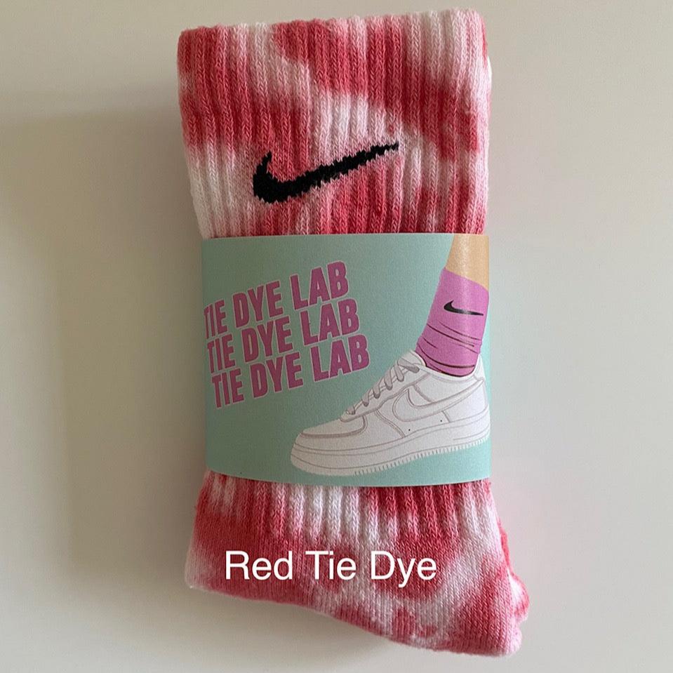 Nike Red Tie Dye Socks