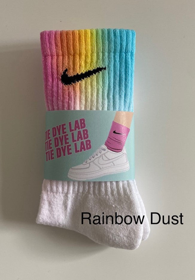 Nike Tie Dye Socks in Rainbow Dust