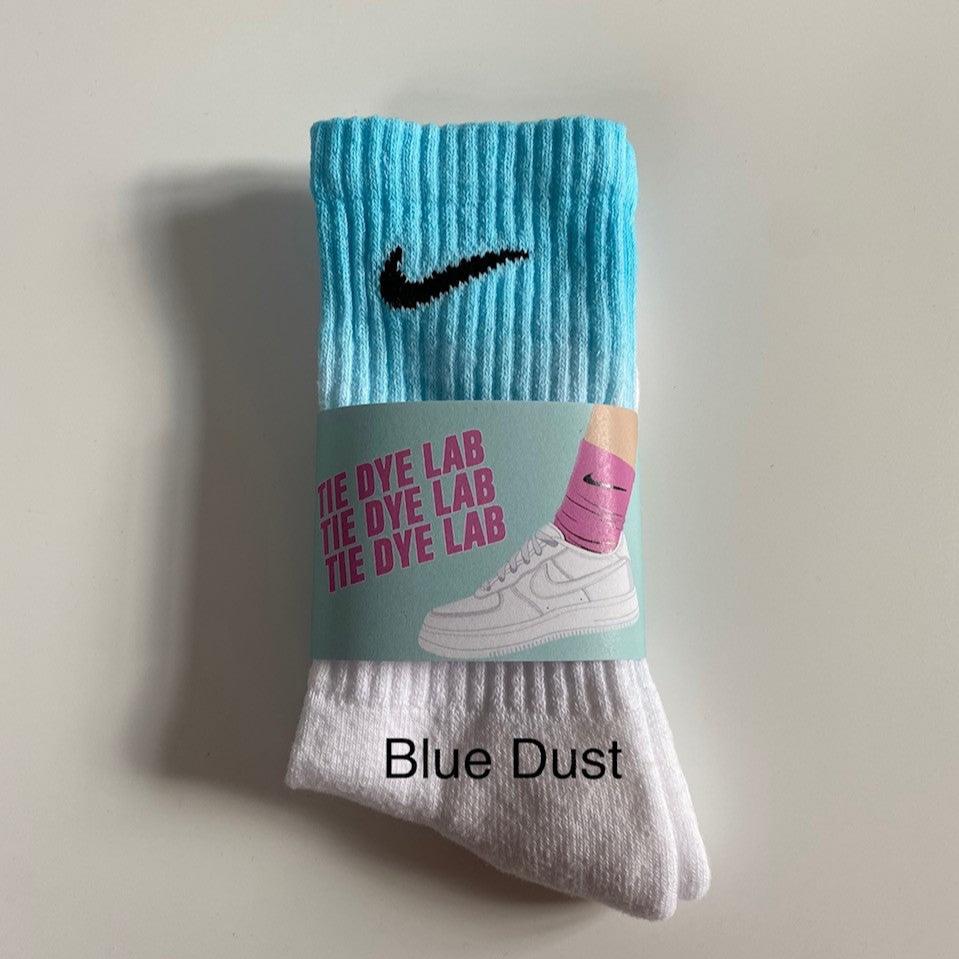 Nike Tie Dye Socks in Blue Dust