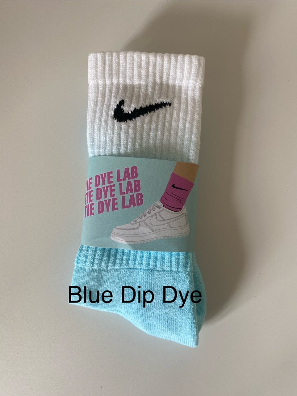 MENS NIKE TIE DYE CREW/LONG SOCKS - 1 PAIR