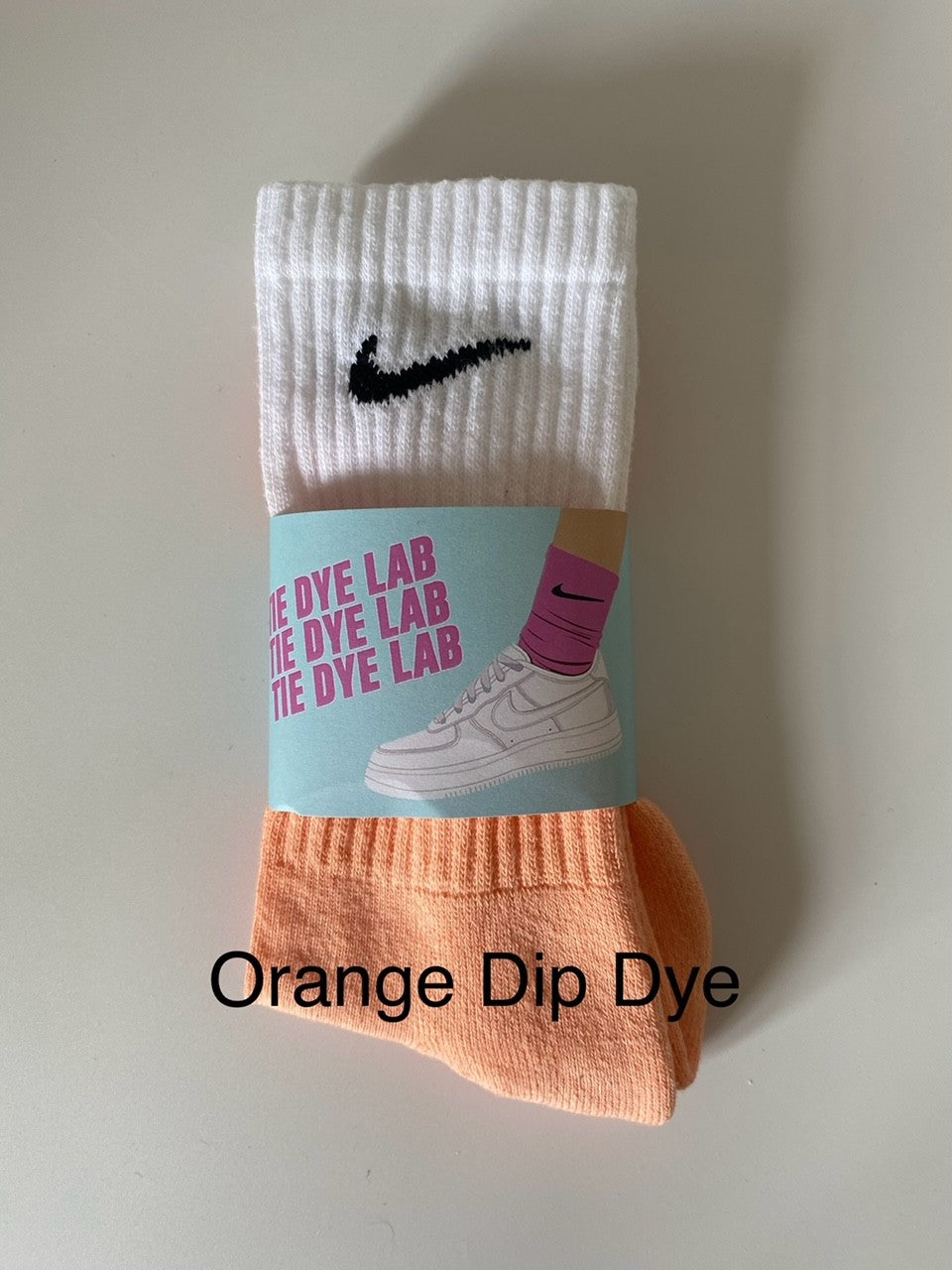 MENS NIKE TIE DYE CREW/LONG SOCKS - 1 PAIR