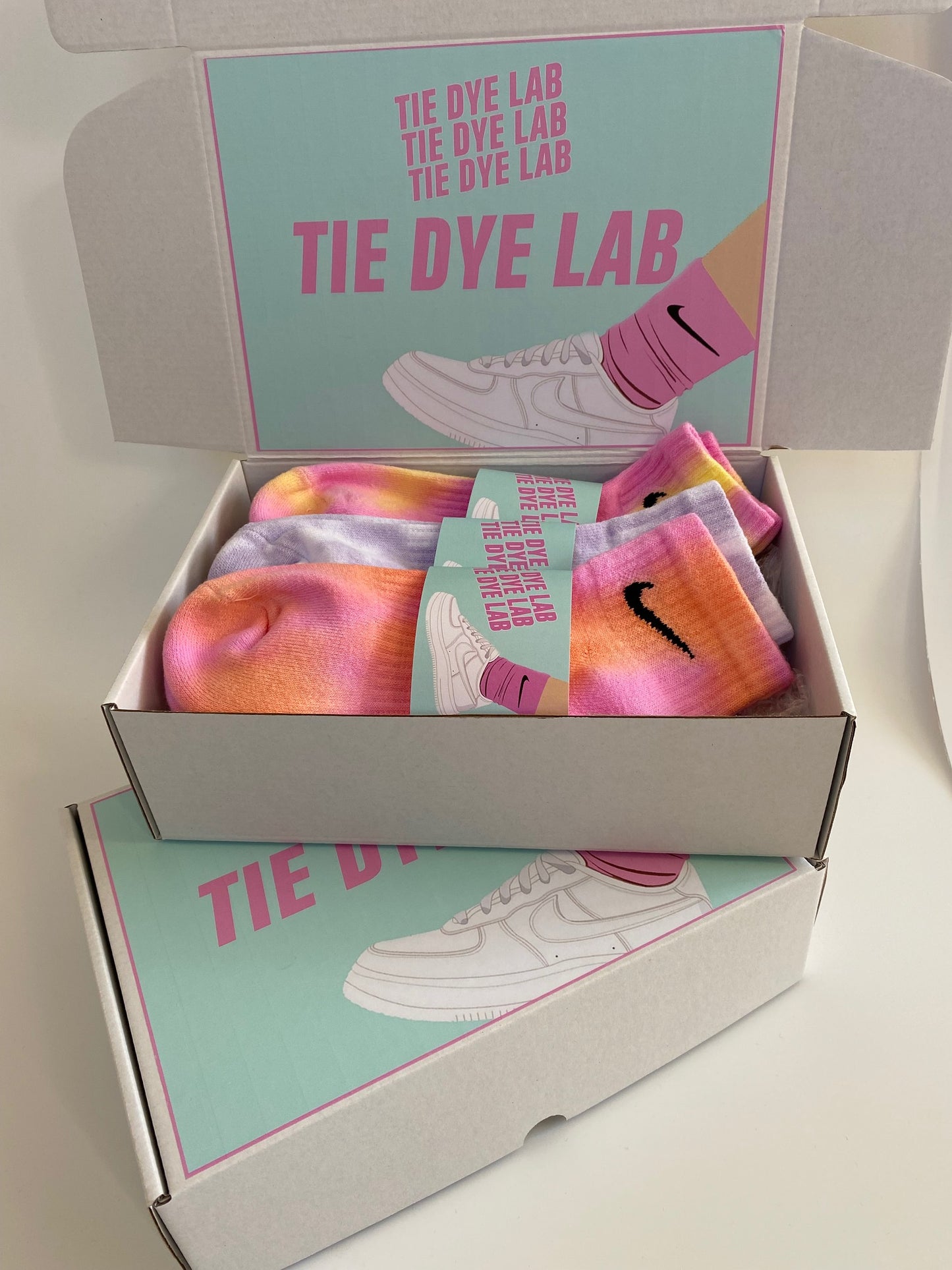 Nike Tie Dye Ankle Sock Gift Box