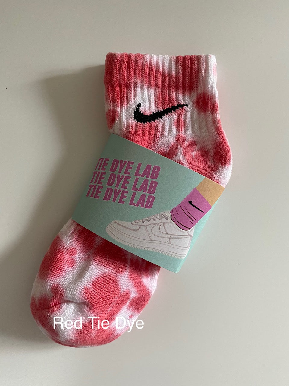 Nike Tie Dye Socks Pink, Purple, Blue Tie Dye Custom Nike Crew Socks